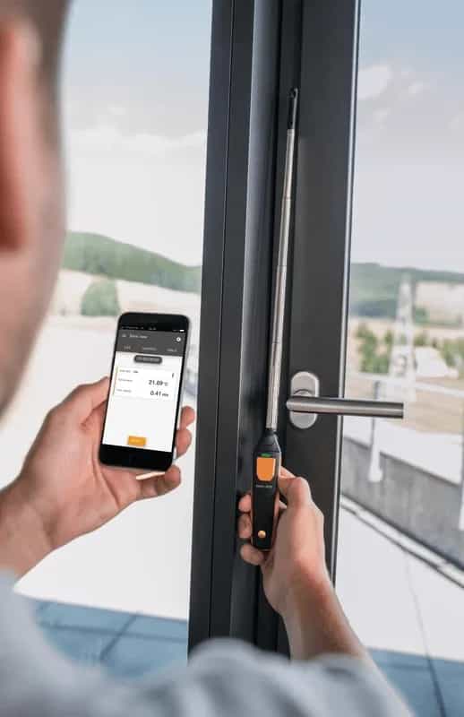 Termoanemometr Testo 405i z aplikacją mobilną – widok dodatkowy 6 (miniatura)