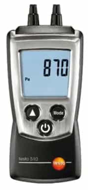 Elektroniczny manometr różnicowy Testo 510