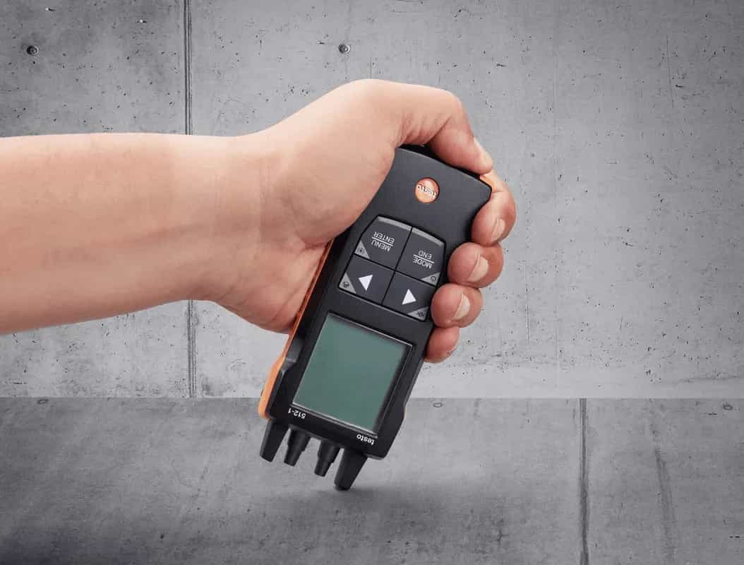 Cyfrowy manometr z kalkulacją prędkości przepływu i aplikacją Testo 512-1 – widok dodatkowy 9 (miniatura)