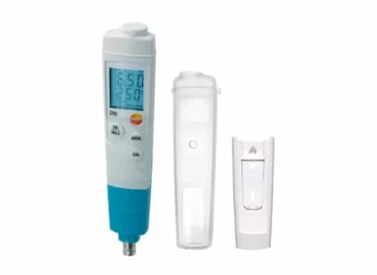 Testo 206-pH3 z futerałem ochronnym TopSafe i akcesoriami w zestawie (miniatura)