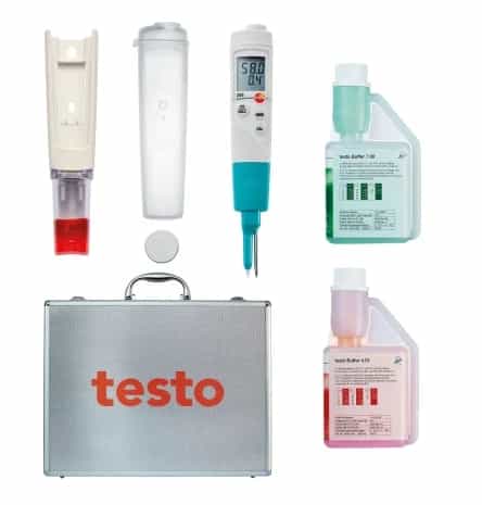Testo 206-pH2 – pH-metr z sondą penetracyjną – zestaw startowy