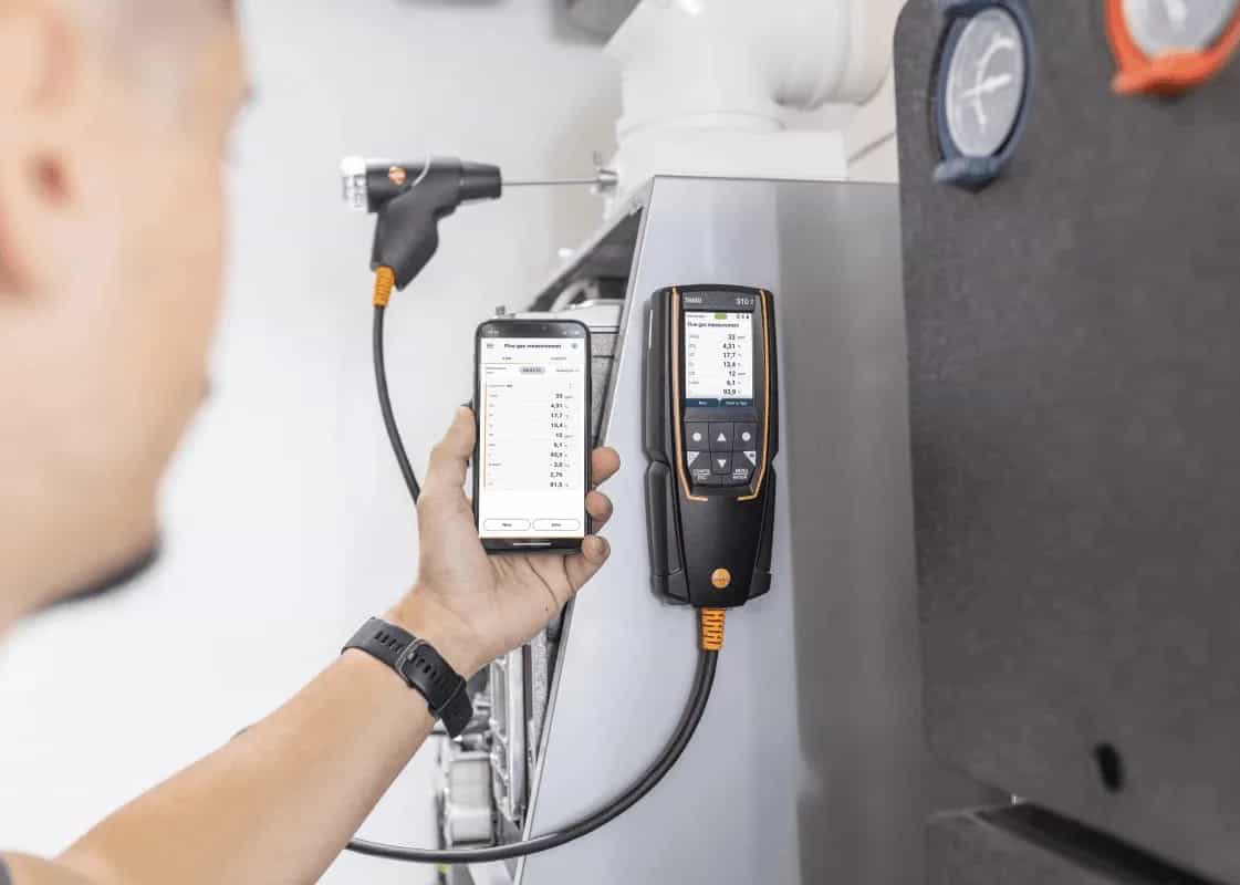 Analizator spalin Testo 310 II EN z drukarką – widok dodatkowy 11 (miniatura)