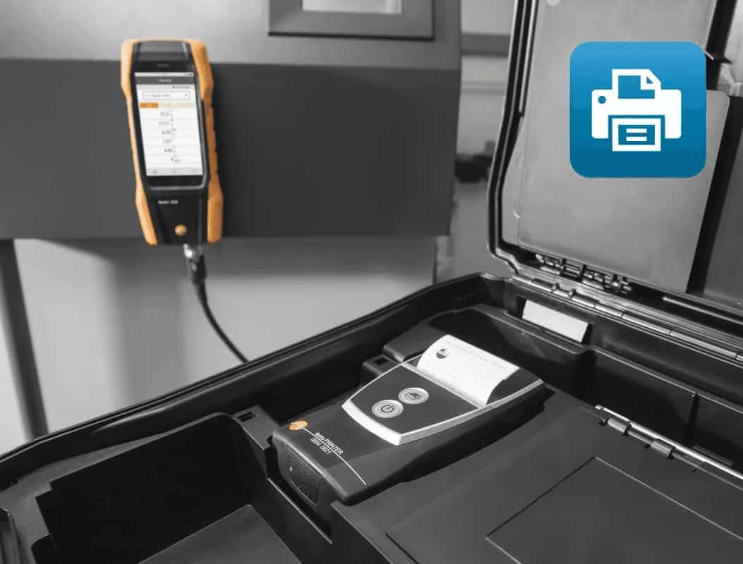Analizator spalin Testo 300 Next Level z kompensacją H₂ (max. 8000 ppm) i drukarką – widok dodatkowy 13 (miniatura)