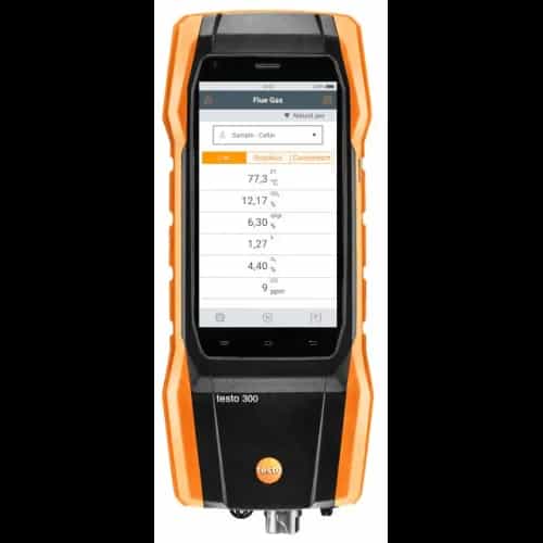 Analizator spalin Testo 300 Next Level z kompensacją H₂ (max. 8000 ppm) i drukarką – widok dodatkowy 2 (miniatura)