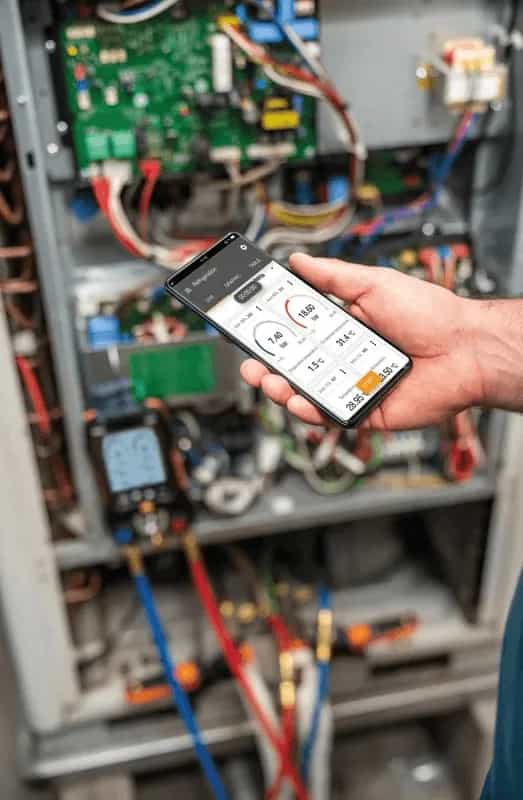 Elektroniczna oprawa zaworowa Testo 550s Smart z zaciskowymi termometrami Testo 115i – widok dodatkowy 9 (miniatura)