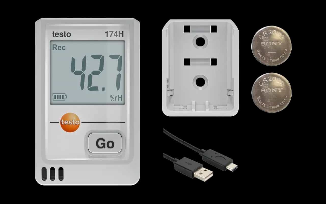 Rejestrator temperatury i wilgotności Testo 174 H