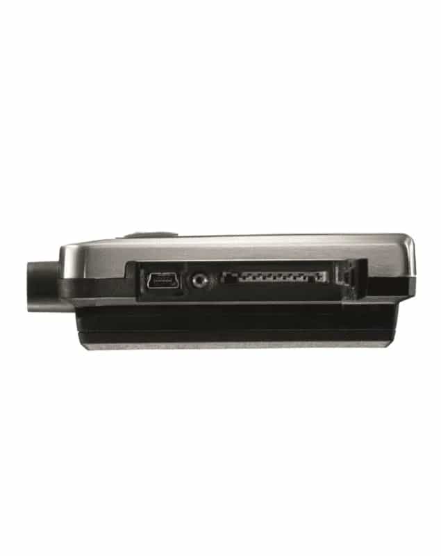 Złącza boczne rejestratora Testo 175 T3 — port USB oraz gniazdo karty SD (miniatura)