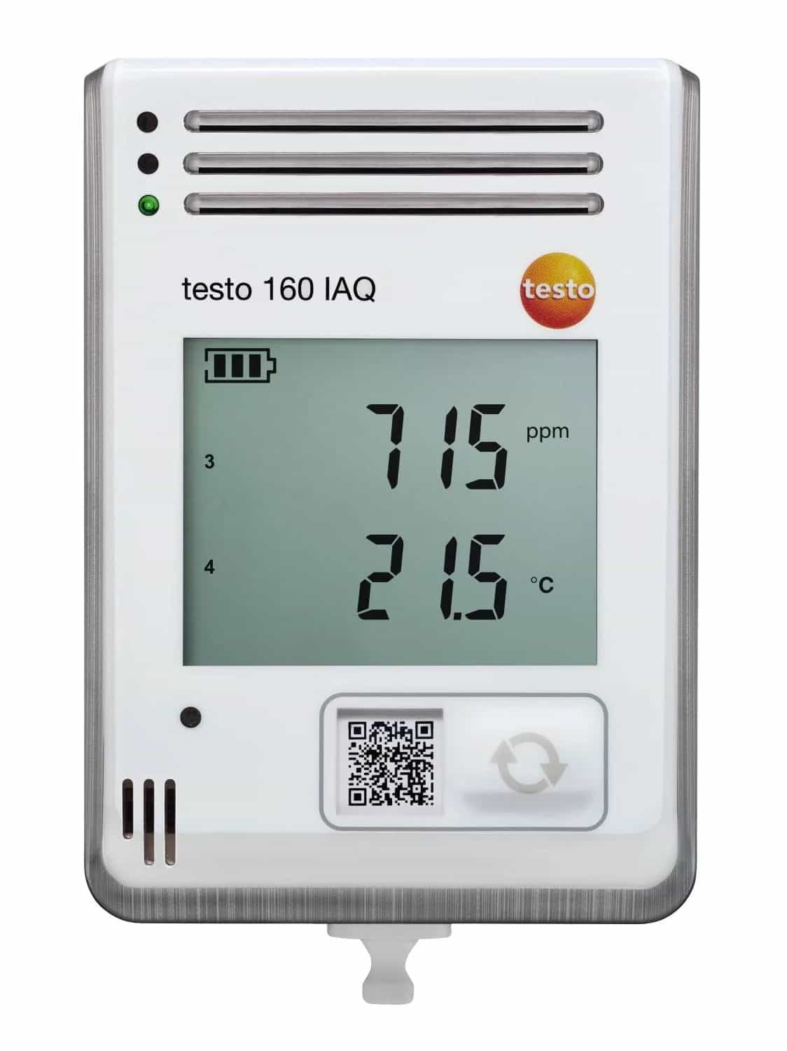 Rejestrator temperatury, wilgotności, CO2 i ciśnienia Testo 160 IAQ