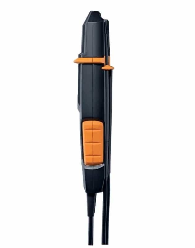 Testo 755-1 — widok z boku prezentujący smukłą, wytrzymałą obudowę (miniatura)