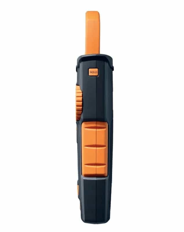 Profil boczny Testo 770-1 z pokrętłem funkcyjnym, przyciskiem HOLD i karbowanym uchwytem (miniatura)