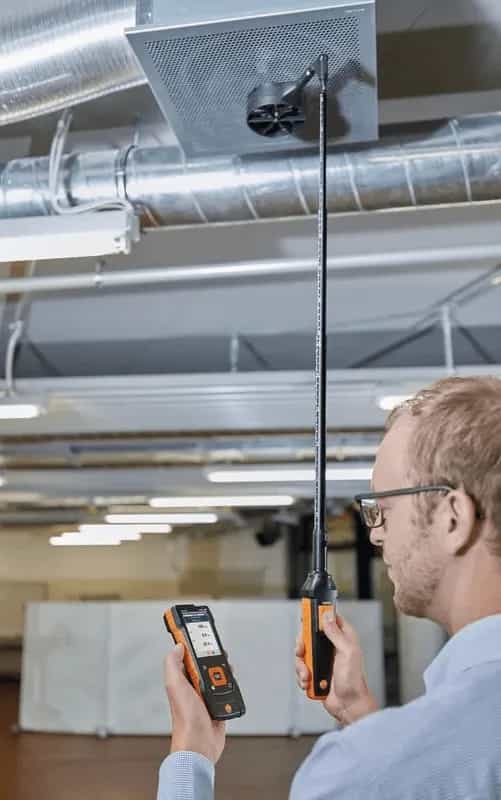 Sonda wiatraczkowa Testo z Bluetooth i czujnikiem temperatury (Ø 100 mm) – widok dodatkowy 2 (miniatura)