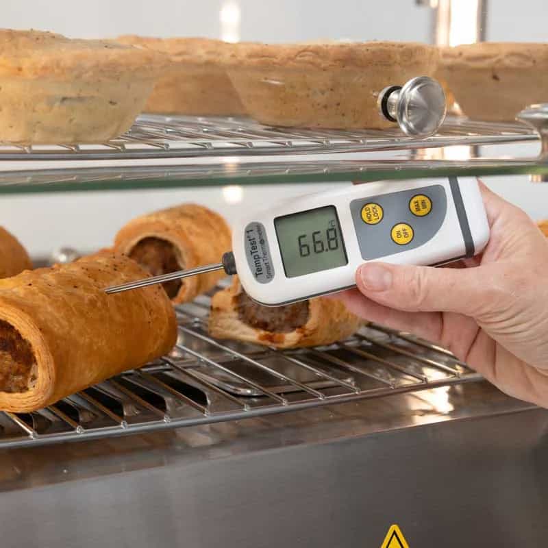 Termometr ETI TempTest 1 Smart - szpilkowy z obrotowym wyświetlaczem 360°, ±0,4 °C – widok wyświetlacza (miniatura)
