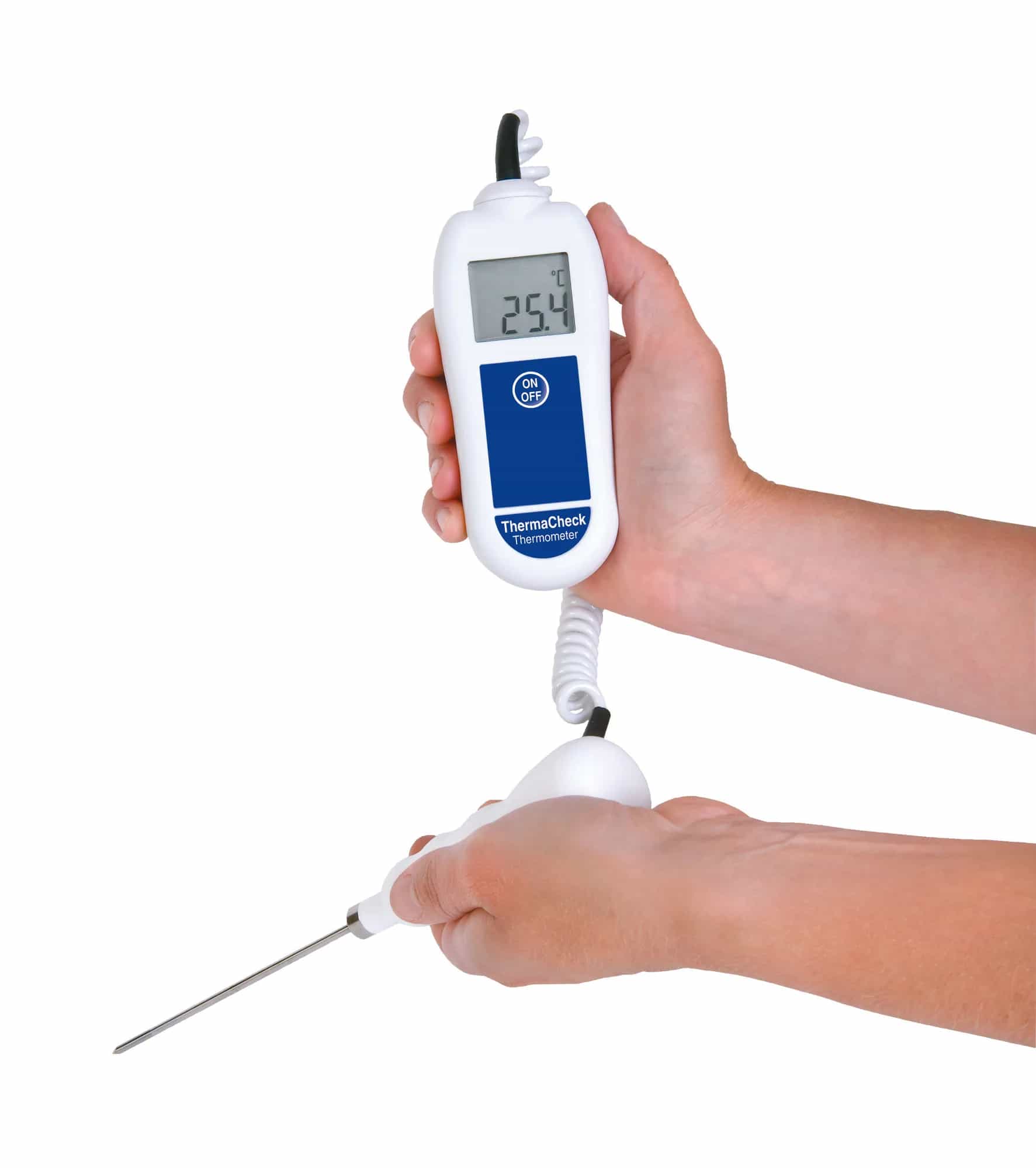 Termometr gastronomiczny ETI ThermaCheck z sondą szpilkową - ±0,3 °C – widok 3 (miniatura)