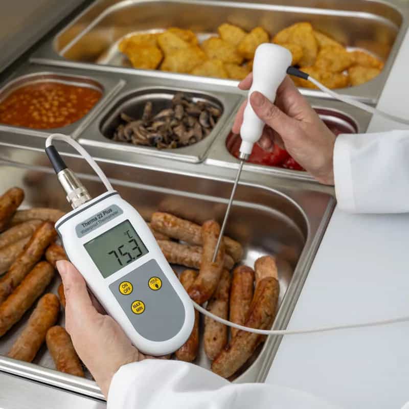Termometr wodoodporny ETI Therma 22 Plus - IP67, termopara T i termistor, ±0,2 °C – widok 3 (miniatura)