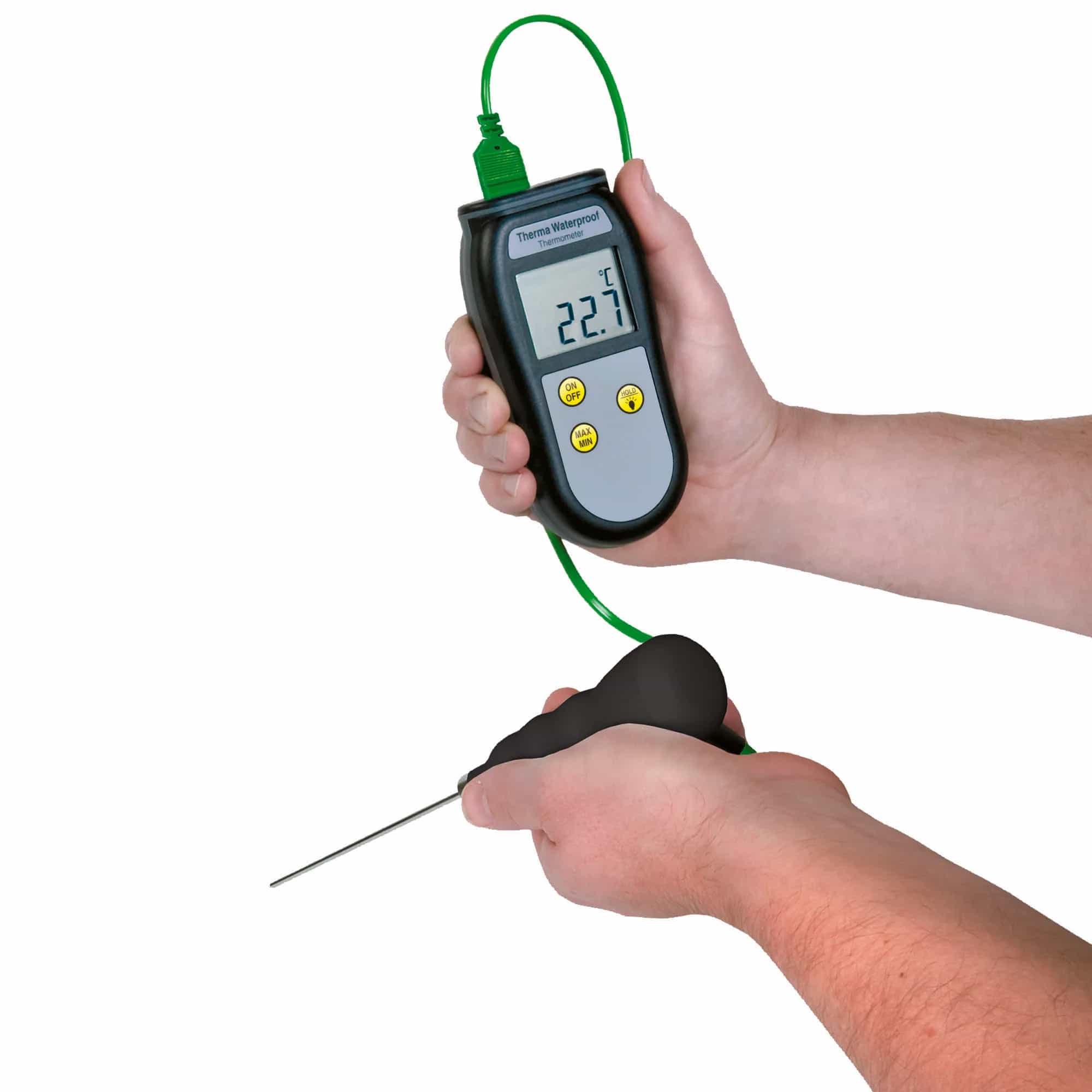 Termometr wodoodporny ETI Therma Waterproof typ K - IP66/67, -99,9 do 1372 °C – widok 3 (miniatura)