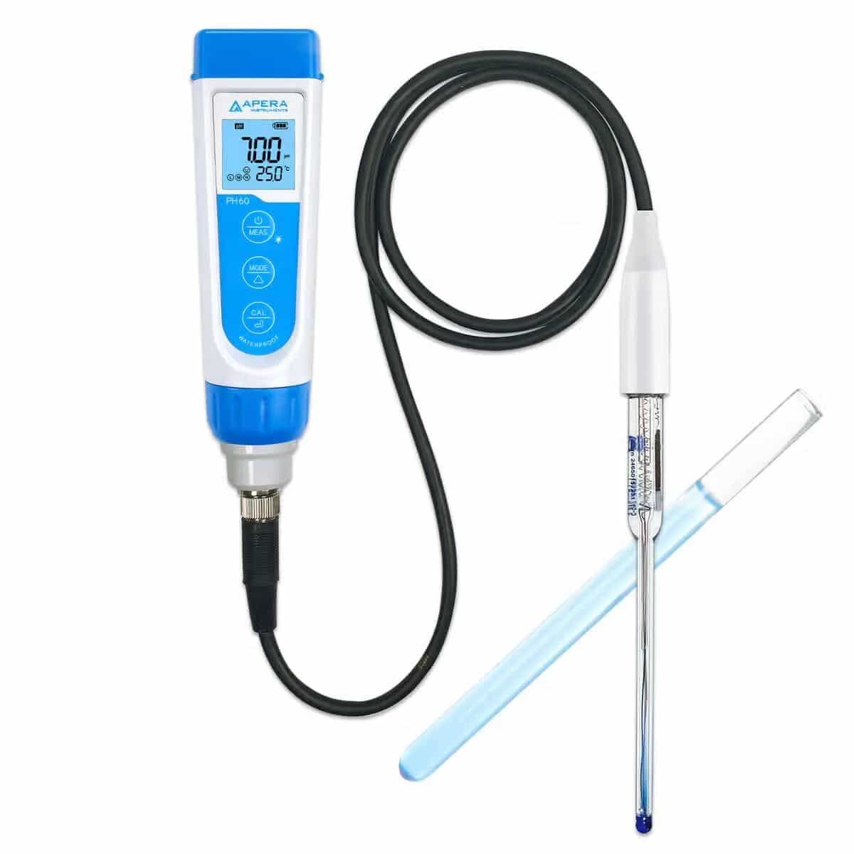 Zestaw pH-metru Apera PH60-MS – elektroda do próbek od 60 µl