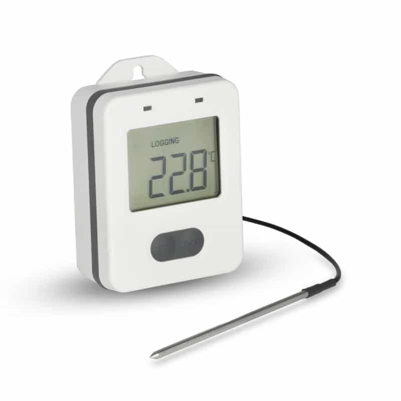 Rejestrator temperatury ETI ThermaData z sondą zewnętrzną - zakres -40 do +125°C – widok 2 (miniatura)