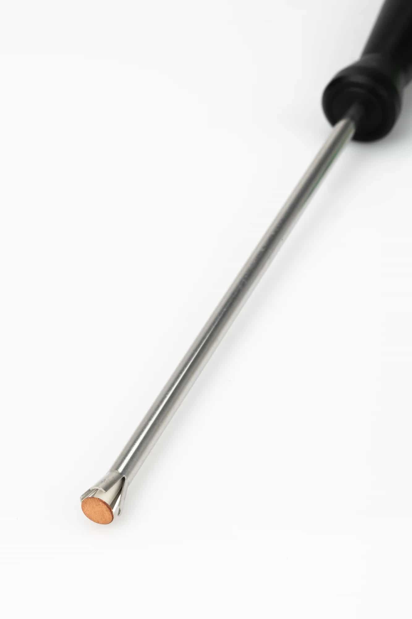 Sonda powierzchniowa ETI - termopara typ K, dysk dociskany sprężyną, -100 do 600 °C — Typ K · przewód zwijany — zdjęcie 2 (miniatura)