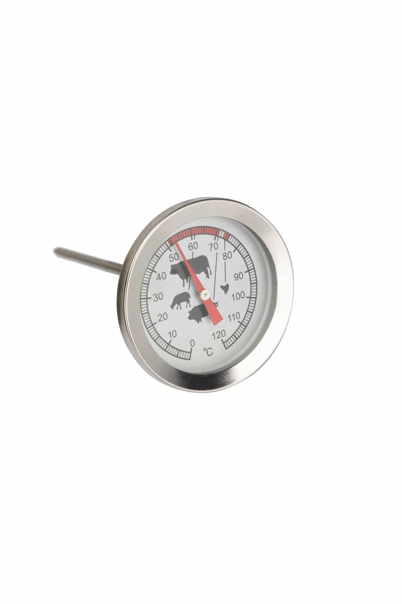 Termometr do pieczenia mięsa ETI 800-804 ze stali nierdzewnej z tarczą Ø45 mm – widok 2 (miniatura)