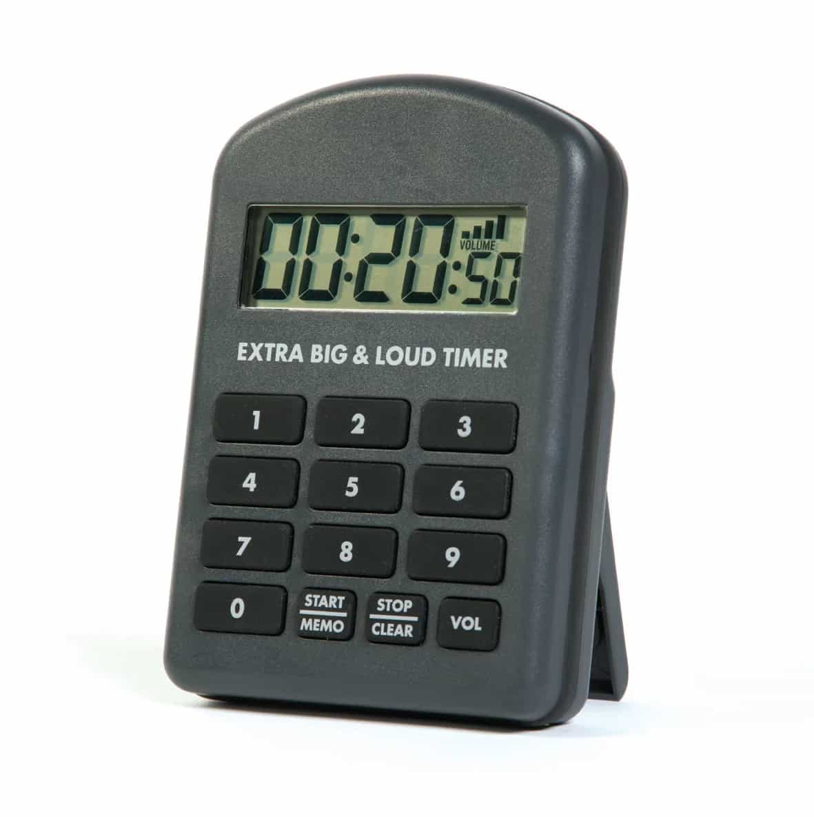 Timer kuchenny ETI 806-160 Extra Big & Loud - alarm do 110 dB – widok główny (miniatura)