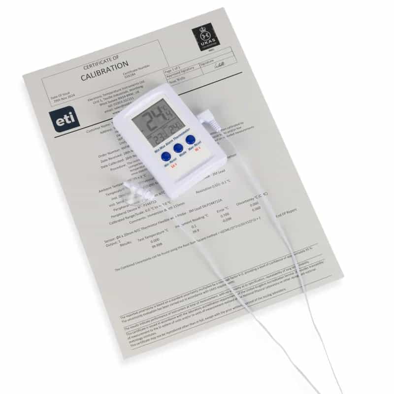 Termometr alarmowy max/min ETI 810-090 z sondą zewnętrzną in/out, ±1°C – widok 3 (miniatura)