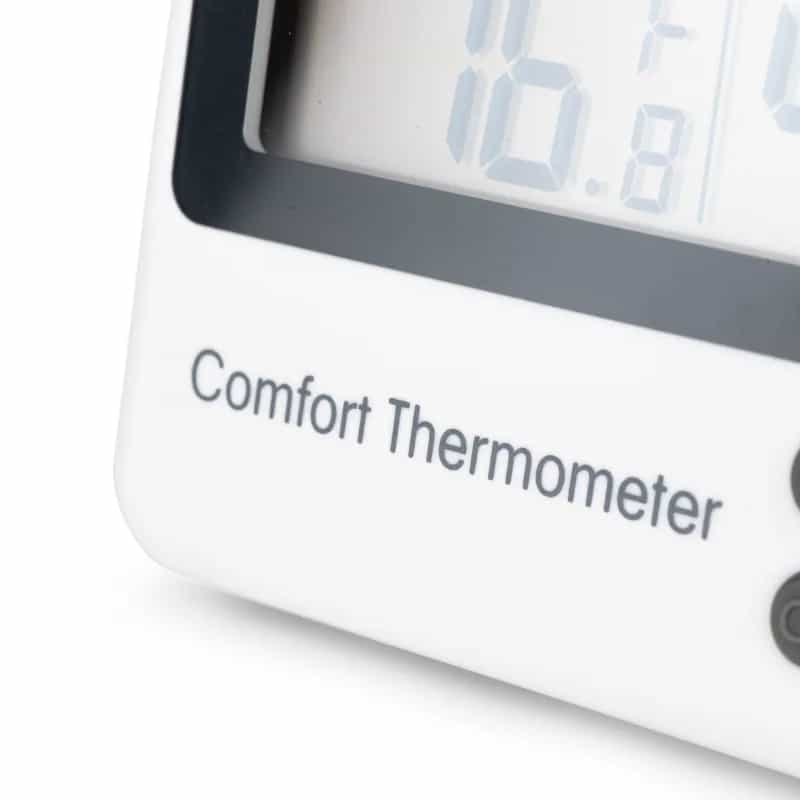 Higrometr pokojowy ETI 810-135 z funkcją pomiaru komfortu - temperatura i wilgotność – widok 3 (miniatura)