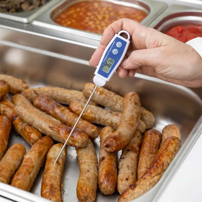 Wodoodporny termometr kieszonkowy ETI 810-275 z sondą penetracyjną i funkcją max/min – widok 3 (miniatura)