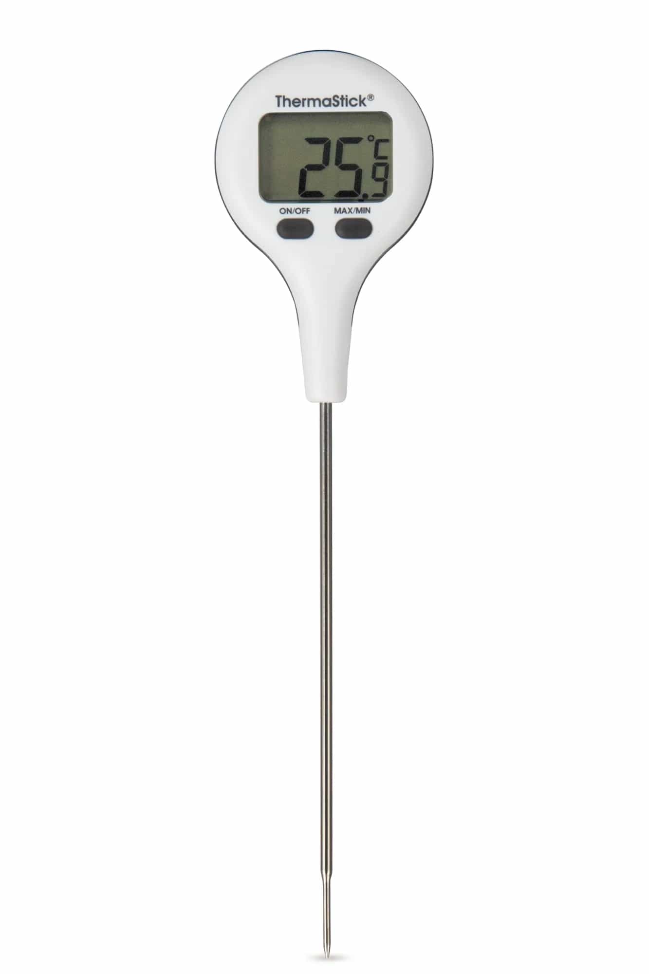 Termometr kieszonkowy ETI ThermaStick - wodoodporny IP66, -49,9 do 299,9 °C — Biały — zdjęcie 2 (miniatura)