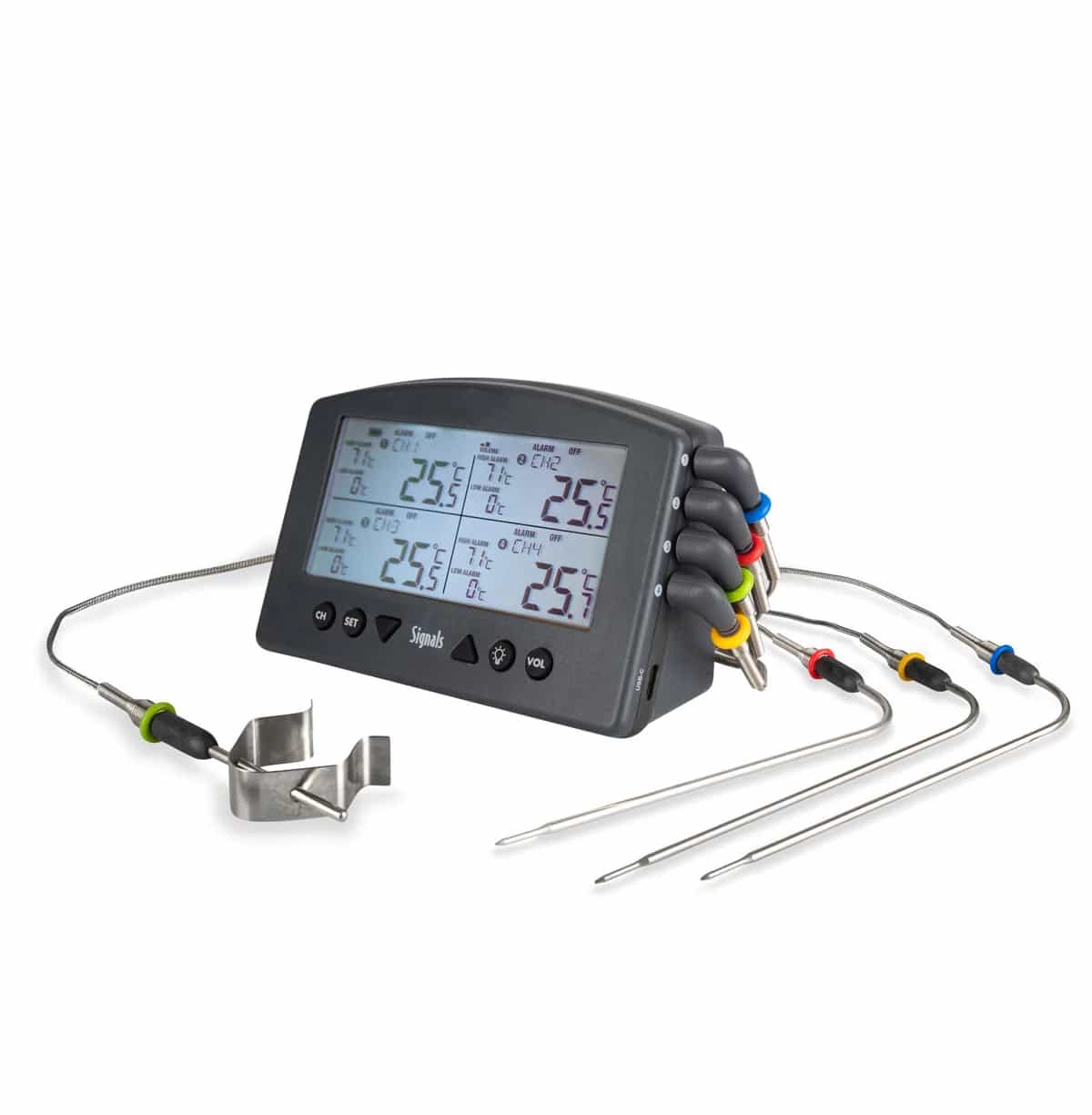 4-kanałowy rejestrator temperatury WiFi i Bluetooth ETI Signals 825-050 - zakres -50 do +300 °C – widok 2 (miniatura)
