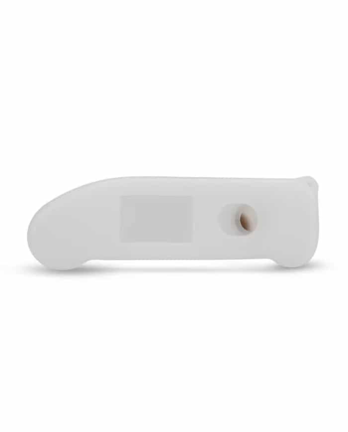 Białe silikonowe etui ETI do termometru Thermapen ONE Blue, widok z boku z otworem na magnes (miniatura)