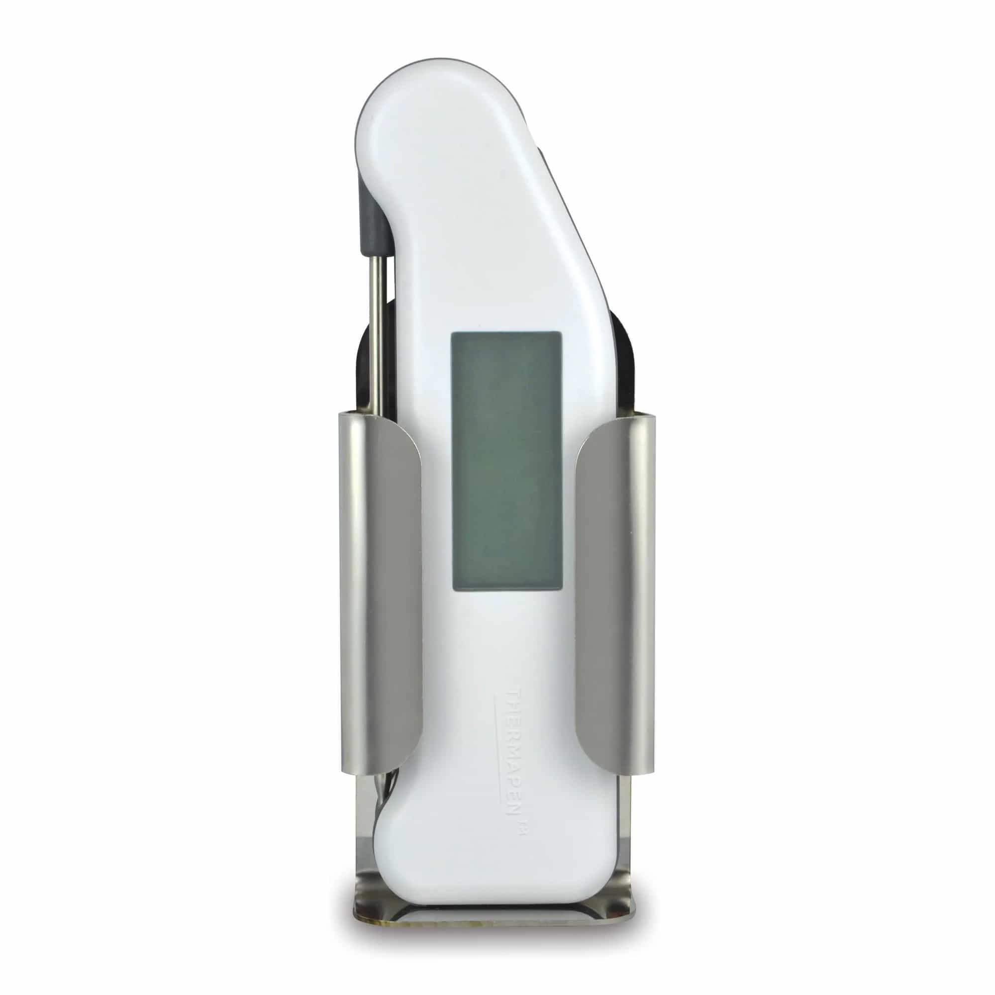 Uchwyt ścienny ETI ze stali nierdzewnej do termometrów Thermapen – widok 3 (miniatura)