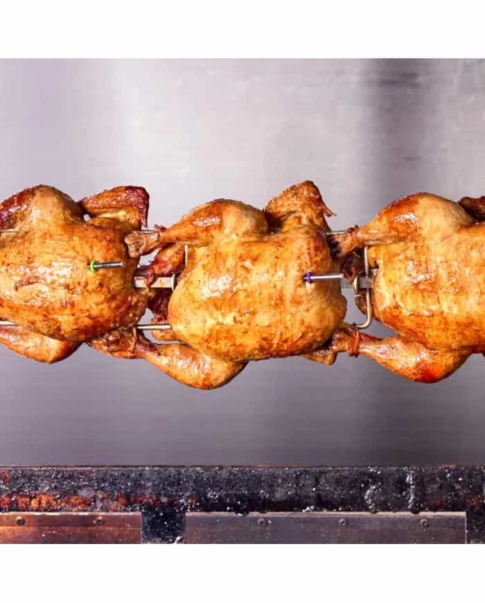 Sondy ETI RFX Meat wbite w kurczaki na rożnie - bezprzewodowa kontrola pieczenia w gastronomii (miniatura)