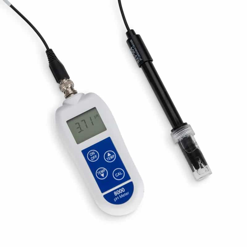 pH-metr ETI 8000 z wymienną elektrodą - dokładność ±0,05 pH – widok 3 (miniatura)