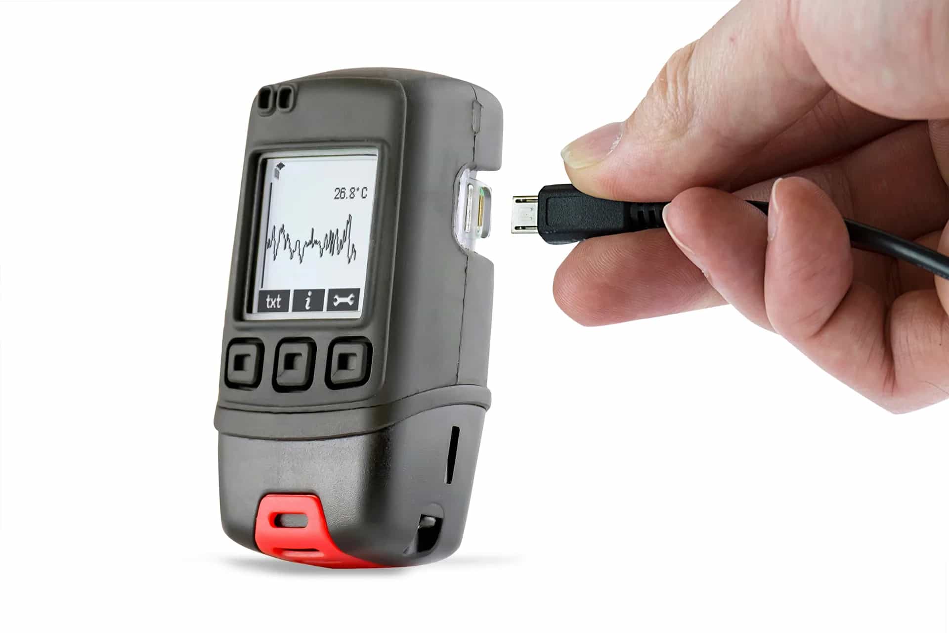 Rejestrator temperatury Lascar EL-GFX-1 – wykres na ekranie – widok dodatkowy 6 (miniatura)