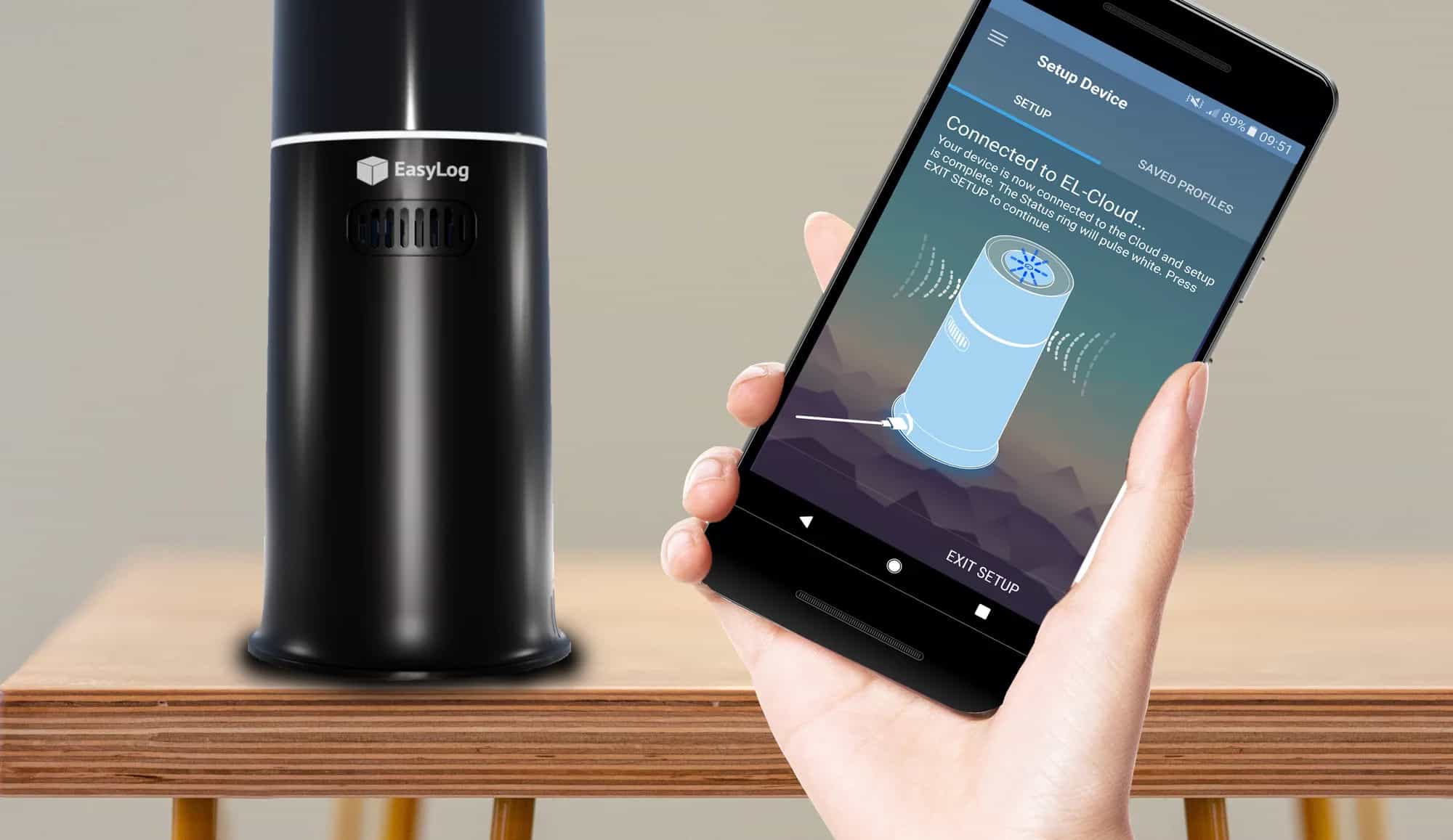 Monitor CO₂ i jakości powietrza Lascar EL-WEM+ – pyły PM1, PM2,5 i PM10 – widok dodatkowy 2 (miniatura)