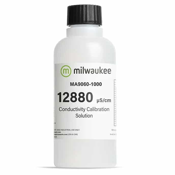 Roztwór kalibracyjny przewodności Milwaukee MA9060-1000 – 12 880 µS/cm, butelka 1 l