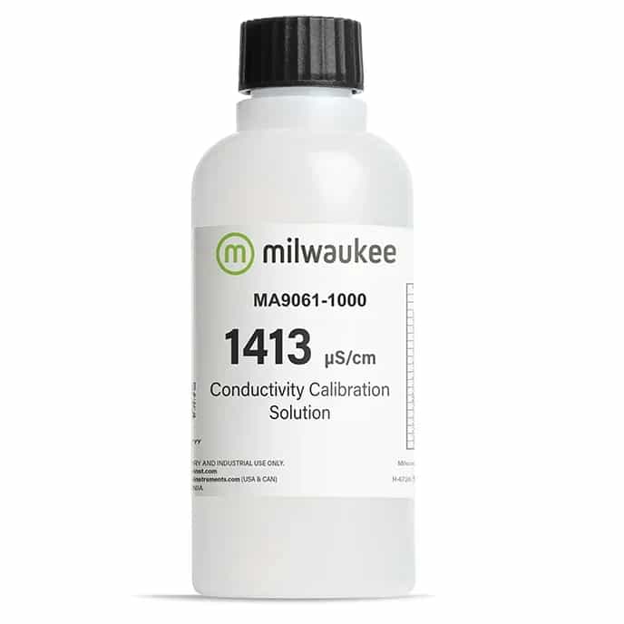 Roztwór kalibracyjny przewodności Milwaukee MA9061-1000 – 1413 µS/cm, butelka 1 l