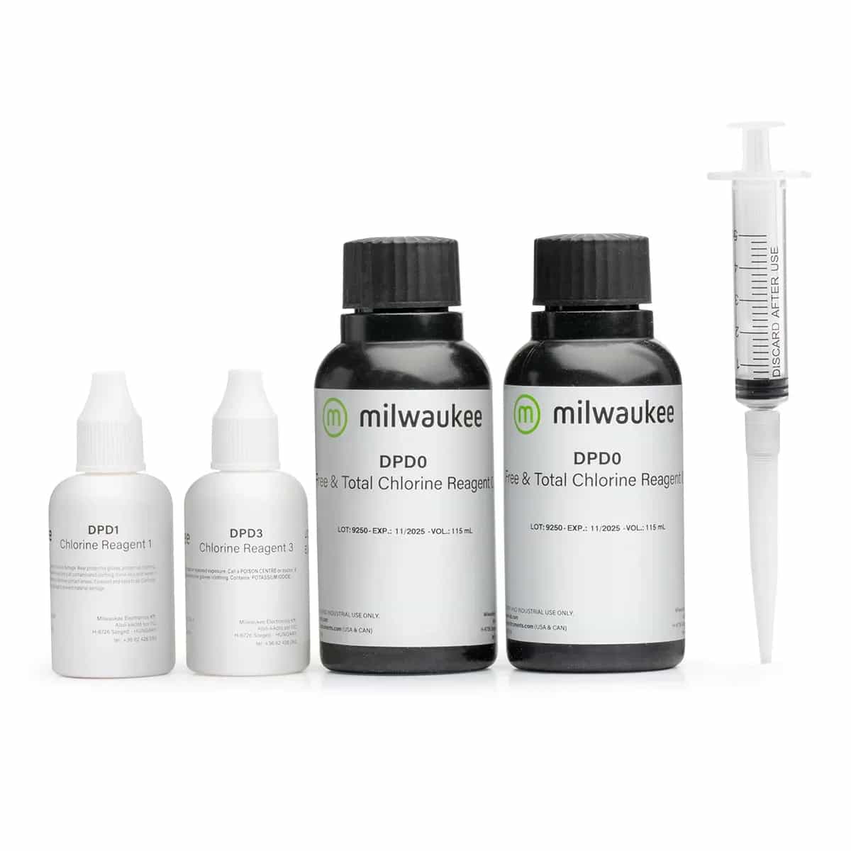 Zestaw odczynników Milwaukee MI513-045 – chlor wolny i całkowity do 10,00 mg/l dla MI413