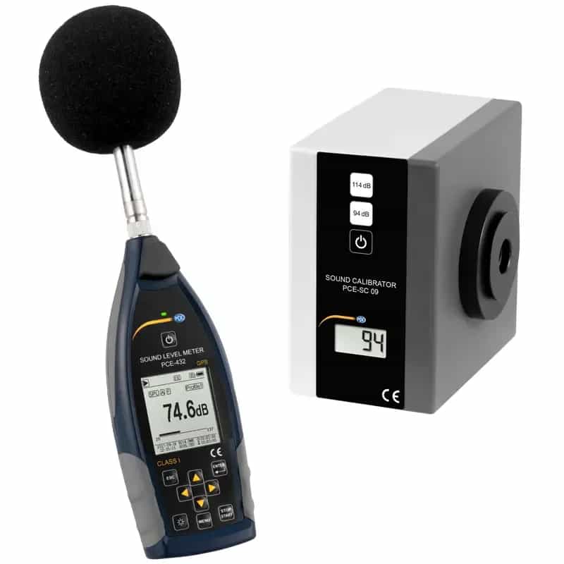 PCE-432-SC 09: analizator z GPS i kalibratorem