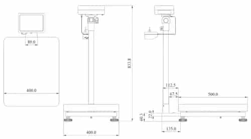 Waga platformowa PCE-SD 63C – dodatkowe ujęcie 1 (miniatura)