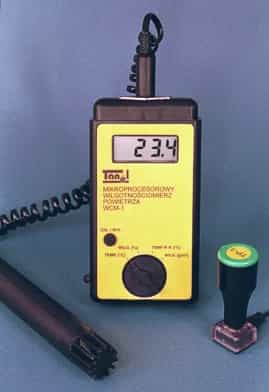 Mikroprocesorowy wilgotnościomierz powietrza TANEL WCM-1 z elektrodą TP-1