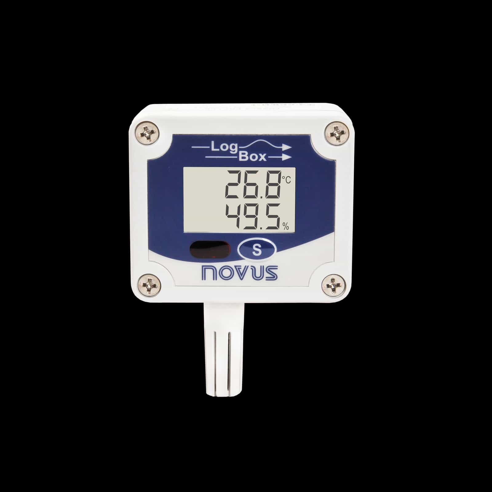 Rejestrator NOVUS LogBox-RHT-LCD – widok perspektywiczny (miniatura)