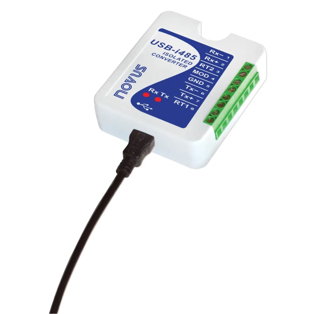 Izolowany konwerter NOVUS USB-i485 — Modbus RTU w praktyce — okablowanie RS-485, adresacja, terminacja i najczęstsze błędy komunikacji