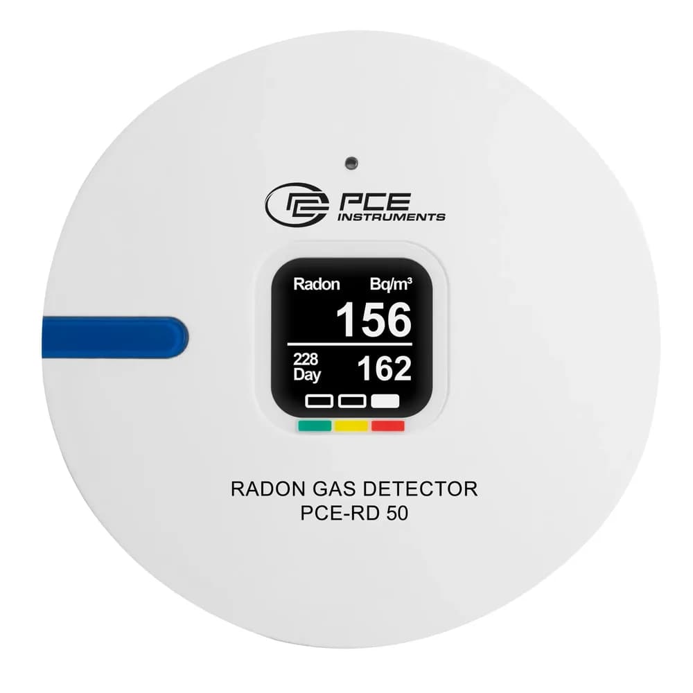 Miernik radonu PCE-RD 50, 0 ... 9999 Bq/m³ — Radon w domu i budynku — skąd się bierze, jakie stężenie jest dopuszczalne i jak je zmierzyć