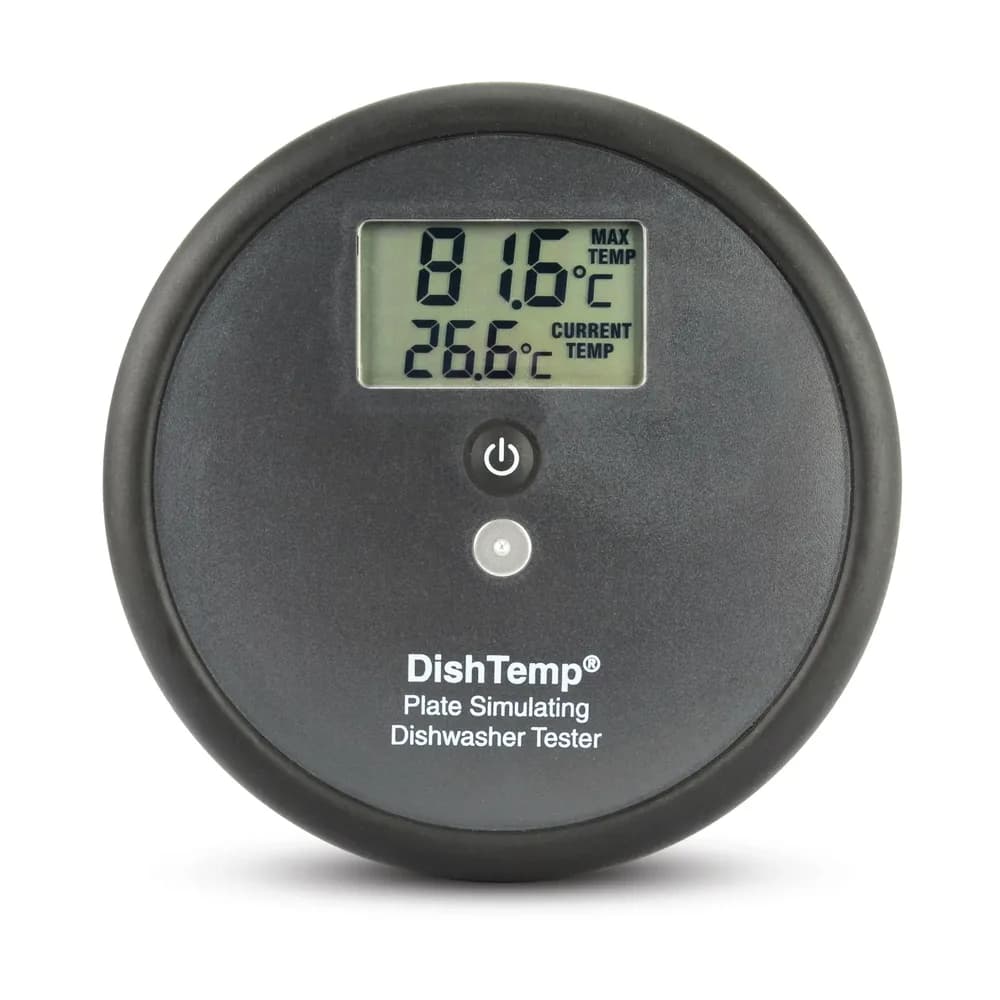 Termometr do zmywarki ETI DishTemp 810-280 - symulacja temperatury powierzchni talerza — Zmywarka gastronomiczna — jaka temperatura mycia i wyparzania oraz jak ją zweryfikować pomiarem