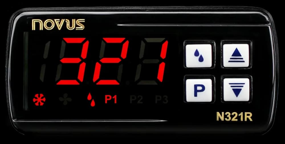 Sterownik temperatury NOVUS N321R do prostszego układu chłodniczego