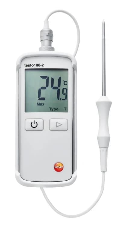 Termometr cyfrowy Testo 108-2 z sondą z blokowanym złączem