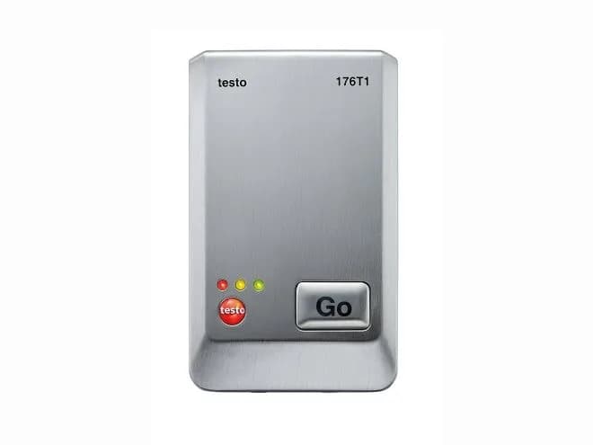 1-kanałowy rejestrator temperatury Testo 176 T1 w metalowej obudowie