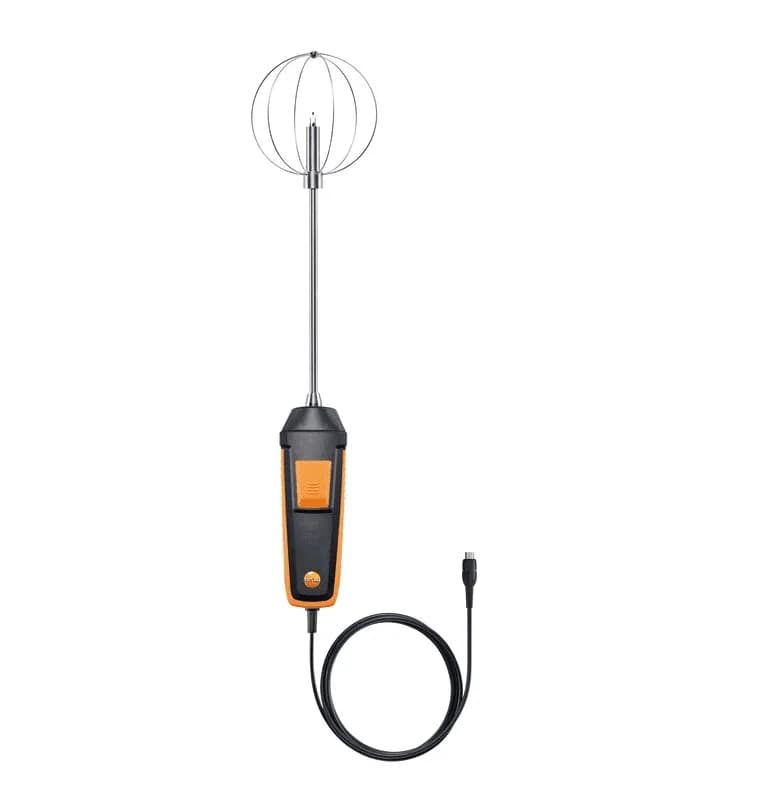 Cyfrowa sonda Testo do pomiaru turbulencji