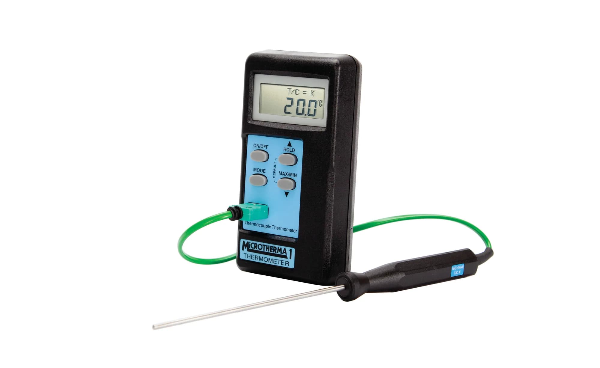 Termometr laboratoryjny ETI MicroTherma 1 z sondą termoparową - zakres -270 do 1768°C – sonda pomiarowa